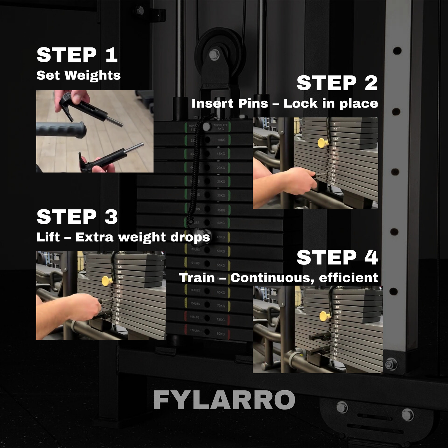 Auto Drop Fitness Pin