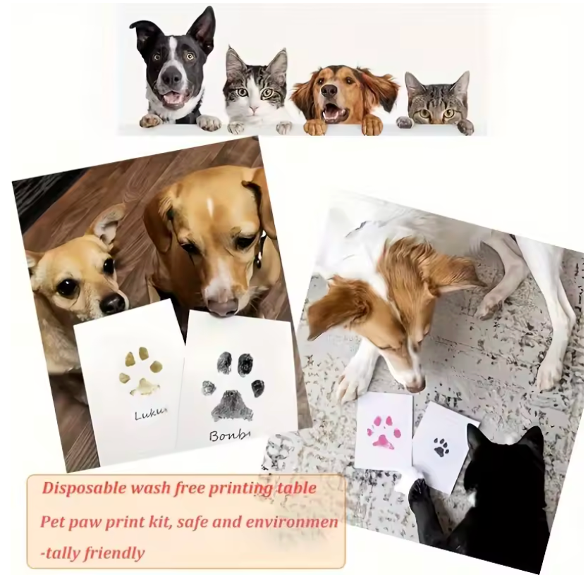 Paw Print Clean Touch Ink Pad